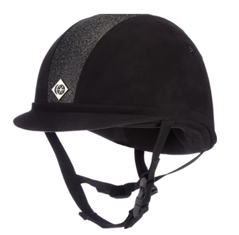 Charles Owen Sparkly YR8 Riding Hat in Black